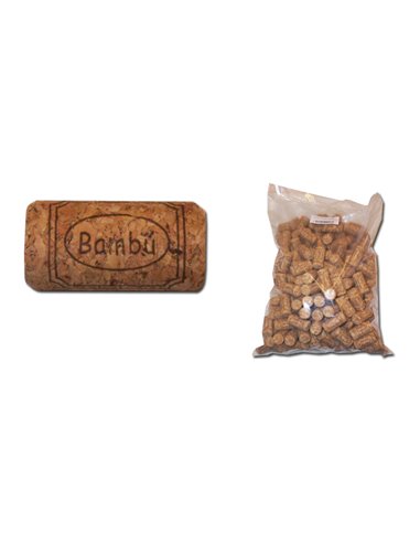 BAMBU T-CORCHO CILINDRICO 38x23 BOLSA 200 U.AGLOMERAD NATU11116