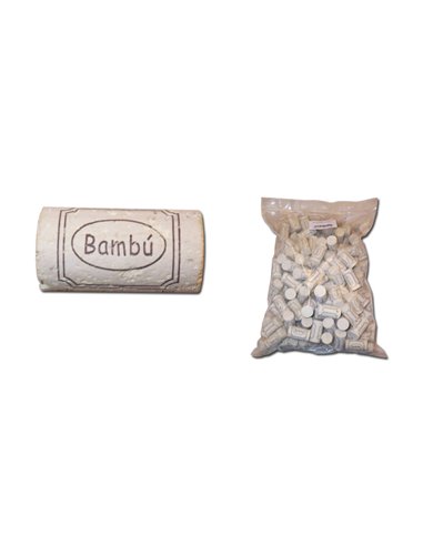 BAMBU T-CORCHO CILINDRICO 45x24200 UND.COLMATADO BLANCO33226