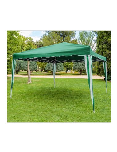 BAMBU PERGOLA PLEGABLE 3,0x3,0 x alto 2,5m  VERDE/BLANCADP002