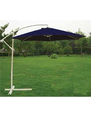 BAMBU PARASOL SOMBRILLA COLGANTE AZUL 3 M � /6 VARILLASUB-001C