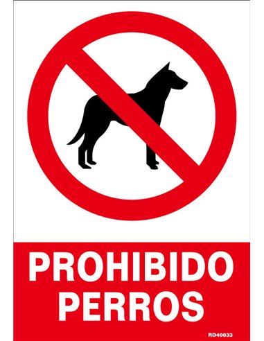 NORMALUZ SE�AL LUMINISCENTE "PROHIBIDO PERROS" 21x30RD40033