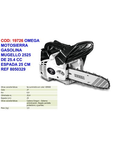 OMEGA MOTOSIERRA GASOLINA MUGELLO 2525 25.4 CC8050329