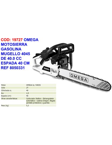 OMEGA MOTOSIERRA GASOLINA MUGELLO 4140 (4045)40.0 CC8050476