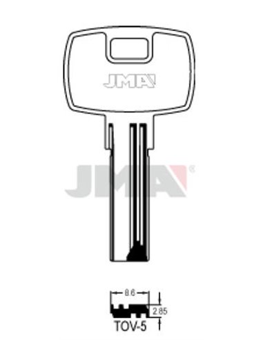 LLAVES JMA SEGURIDAD ALPACA MOD:TOV-5 (BATON)