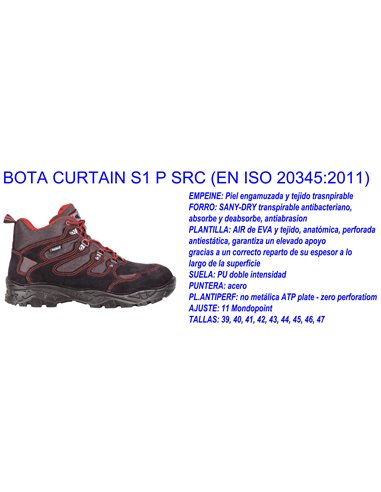 COFRA BOTA CURTAIN N�39S1 P SRCPUNT.ACERO+PLANTILLA22300--001