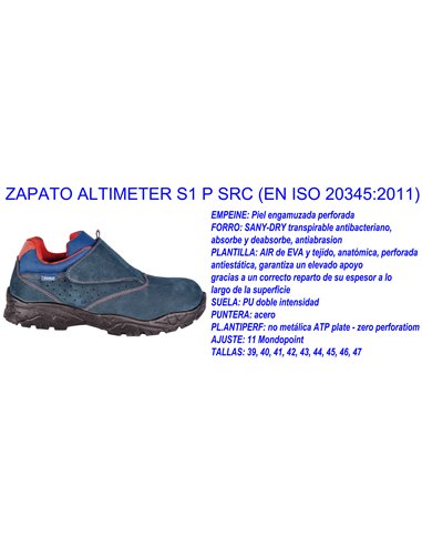 COFRA ZAPATO ALTIMETER N�39 S1 P  SRC PUNT+PLANTILLA22060.000