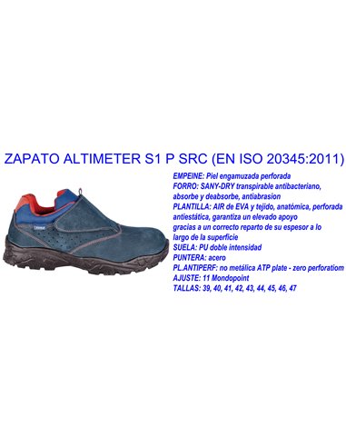 COFRA ZAPATO ALTIMETER N�40 S1 P  SRC PUNT+PLANTILLA22060.000