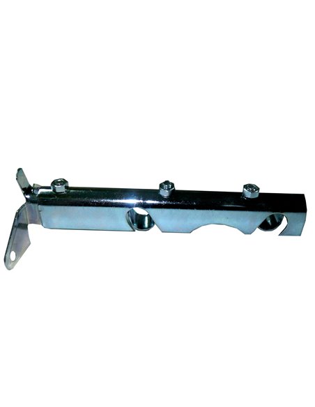 SOPORTE BARRA  512 DOBLE CROMO CON TORNILLO   1200501