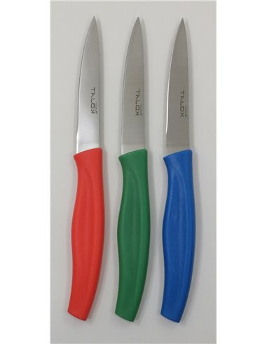 TALOX PACK 3 CUCHILLO PELADORES MANGO COLORES 20160-03 COLOR