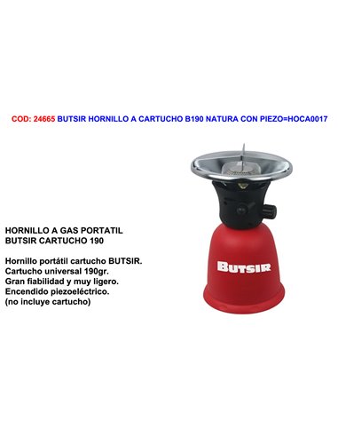 BUTSIR HORNILLO  CARTUCHO B190 NATURA C/ PIEZOHOCA0017