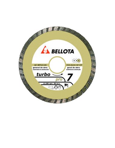 BELLOTA DISCO 50712-115x22,2x7,0MM DIAM.BASIC PRO7 TURBO LISO