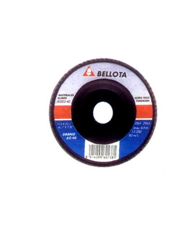 BELLOTA DISCO 50502-  40 LAMINA DESB.INOX-METAL/AGR. ZIRCON.(AZ)