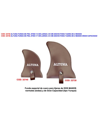 ALTUNA FUNDA DE PIEL 9700317 CMx13CM TIJERA 2 MANOS G.CAPACIDAD