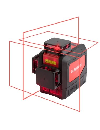 BELLOTA NIVEL LASER 3 PLANOS 30 M LUZ ROJA NIIV30360R