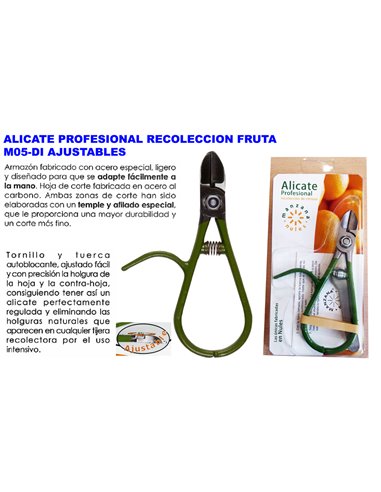 ALICATE PROFESIONAL RECOLECCION FRUTA M05-DI AJUSTABLES