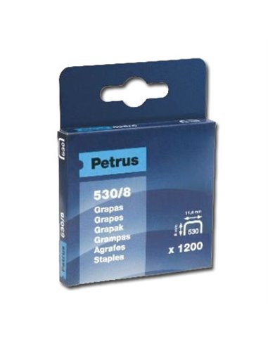 PETRUS GRAPAS COBREADA 530/  6 MM CAJA 1200 UND 77513