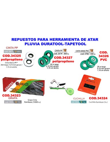 CUCHILLA PARA HERRAMIENTA DE ATAR DURATOOL-TAPETOOL 3 UND5956