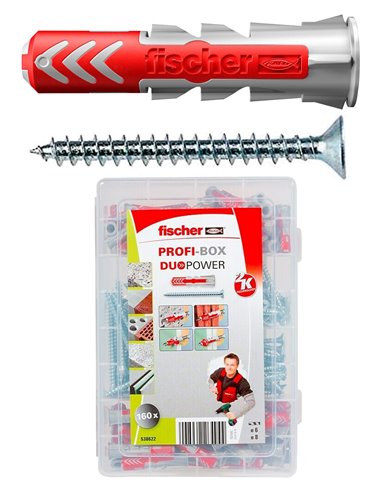 FISCHER BOX TACO DUO 6X30/8X40/10X50+TORNILLO PZ2 4.5X40 5.5X55