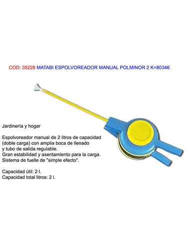 MATABI ESPOLVOREADOR MANUAL POLMINOR 2 K80346