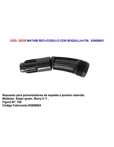 MATABI RECCODILLO CON BOQUILLA726   83808803