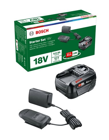 BOSCH SET BATERIA 4 Ah+CARGADOR 18V-20 POWER FORALL1600A024Z5