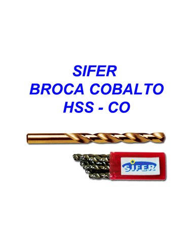 SIFER BROCA COBALTO DIN 338 HSS-CO    3,25