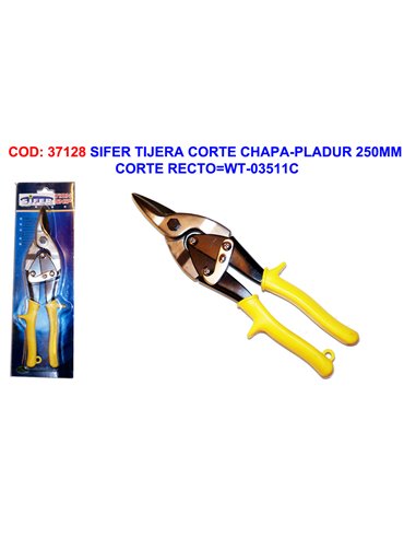 SIFER TIJERA CORTE CHAPA-PLADUR 250MM CORTE RECTOWT-03511C