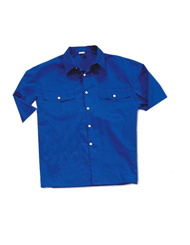 ROPA CAMISA TERGAL AZUL M/CORTA T37/38  388