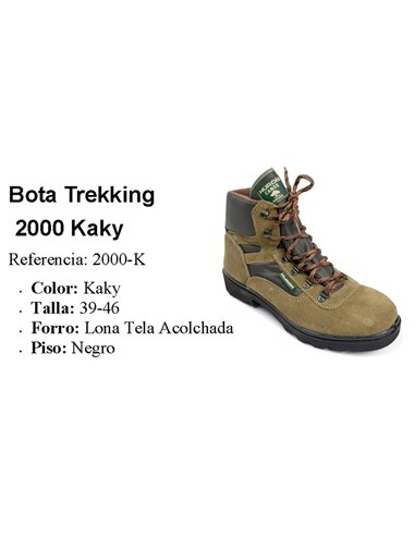 BOTA CANOS/SEGARRA MOD.HURON 2000-K DE TREKKING KAKY TALLA 37