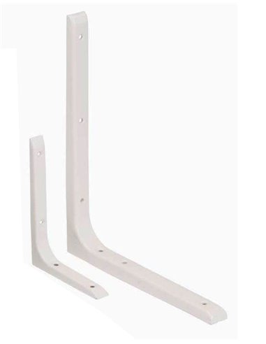 SOPORTE ESCUADRA CLASICO 160X120 mm BLANCO+TACO Y TORNILLOE-502