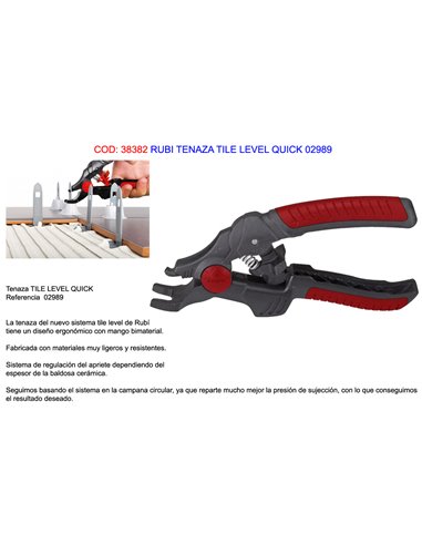 RUBI TENAZA TILE LEVEL QUICK 02989