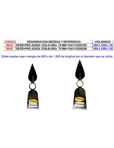 SIFER+PRO AZADA 1230-A260x  70 MM1341112300100