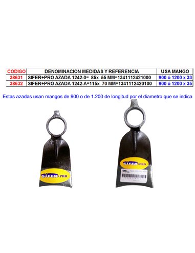 SIFER+PRO AZADA 1242-0  85x  55 MM1341112421000