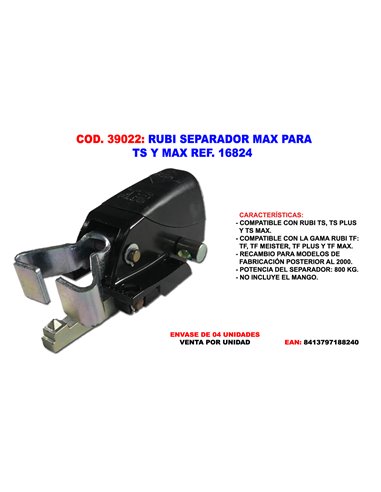 RUBI SEPARADOR MAX PARA TS Y MAX  18824 