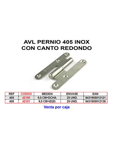 AVL PERNIO 405 9,5 mm CANTO REDONDO DCHA NIQUEL403NM