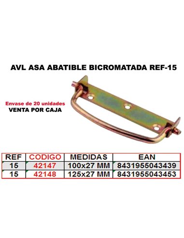 AVL ASA ABATIBLE BICROMATADA 100x27 MM REF-15