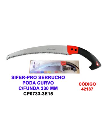 SIFER-PRO SERRUCHO PODA CURVO C/FUNDA 330 MM CP0733-3E15