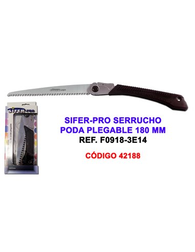 SIFER-PRO SERRUCHO PODA PLEGABLE 180 MM DENTADO JAPONE F09183E14