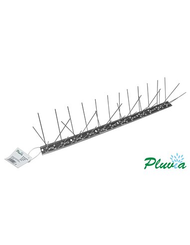 PLUVIA PINCHO ANTIPALOMA BASE METAL 50 CM 36 PUAS INOXLASS5036A