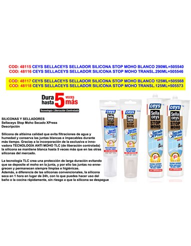 CEYS SELLACEYS SELLADOR SILICONA STOP MOHO BLANCO 125ML505568