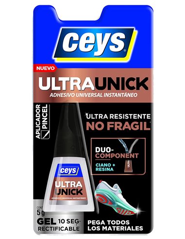 CEYS ADHESIVO INSTANTANEO ULTRAUNICK GEL 5 GR PINCEL504270