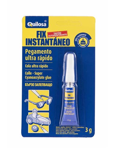 QUILOSA FIX INSTANTANEO BLISTER CIANOCRILATO 3 GR  10042945