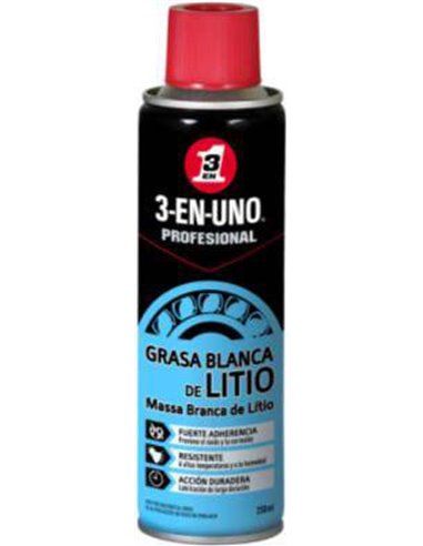 3 EN 1 GRASA AEROSOL BLANCA LITIO 3 EN 1 DE 250ML34453 