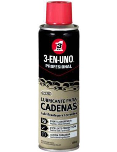 3 EN 1 LUBRICANTE AEROSOL DE CADENAS DE 250ML34470 