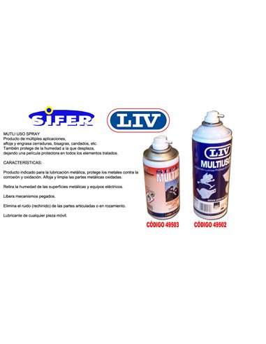 SIFER ACEITE MULTIUSOS LIV AFLOJATODO 400 ML 430