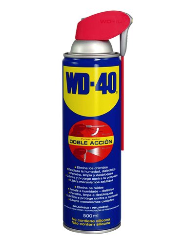 WD40 LUBRICANTE AEROSOL WD-40 DE 500ML DOBLEACCION34198