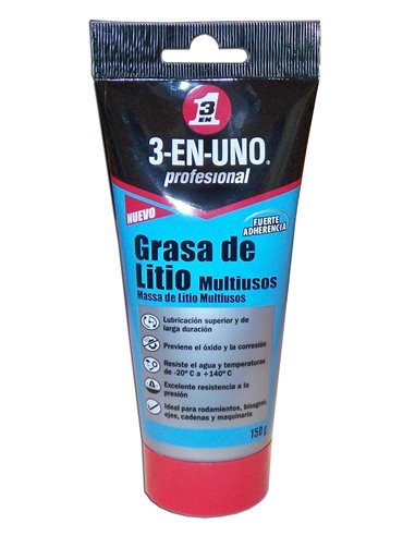 3 EN 1 GRASA TUBO TRANSPARENTE LITIO DE 150 GR34167 