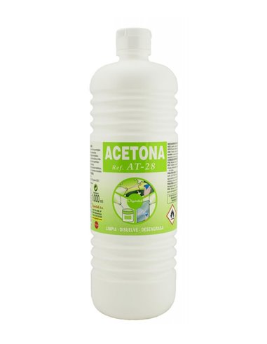 DISOPOLSA ACETONA 1L BOTELLA PLASTICO DDACE12*1P