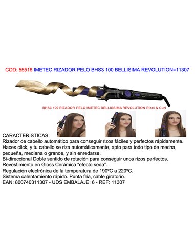 IMETEC RIZADOR PELO BHS3 100 BELLISIMA REVOLUTION11307