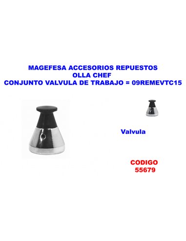 MAGEFESA ACC.OLLA CHEF CONJUNTO VALVULA DE TRABAJO09REMEVTC15